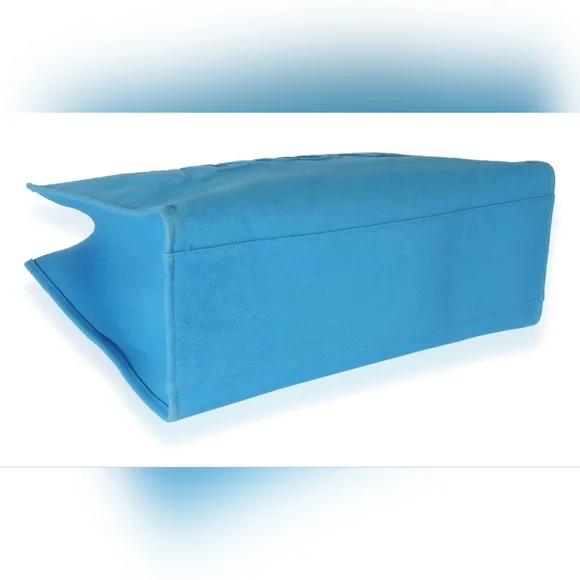 Versace La Medusa Blue Women's Canvas Logo Tote RETAIL $1922 (COA included) - Picture 6 of 13